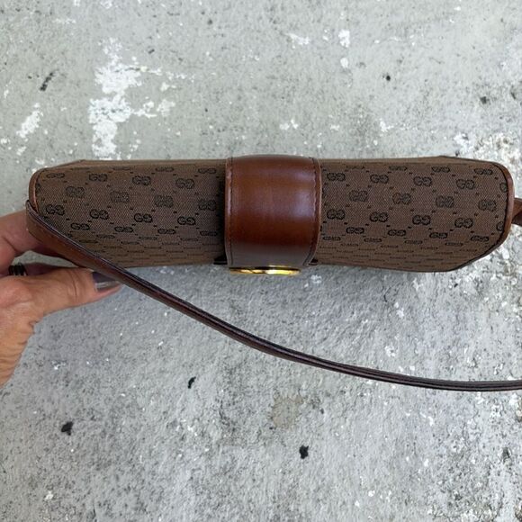 Vintage Gucci canvas/leather monogram bag - Picture 4 of 11